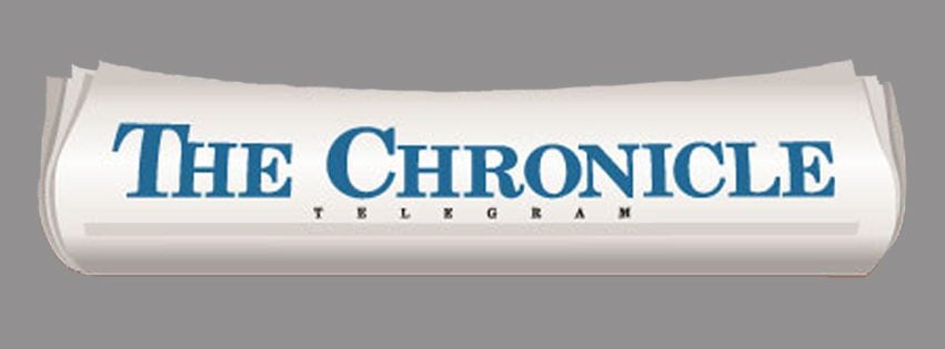 The Chronicle Telegram logo on a newspaper banner.